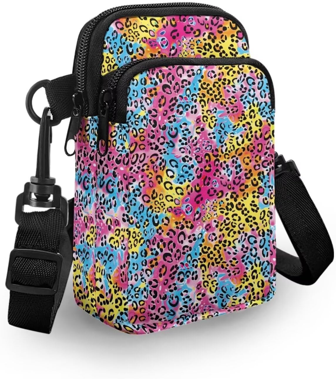 Ditsy Flower Small Crossbody Bag for Women Sea Turtle Cell Phone Purse Travel Shoulder Wallet with Adjustable Strap
