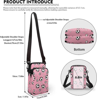Ditsy Flower Small Crossbody Bag for Women Sea Turtle Cell Phone Purse Travel Shoulder Wallet with Adjustable Strap
