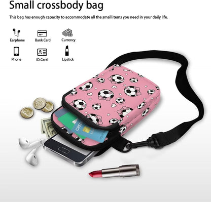 Ditsy Flower Small Crossbody Bag for Women Sea Turtle Cell Phone Purse Travel Shoulder Wallet with Adjustable Strap