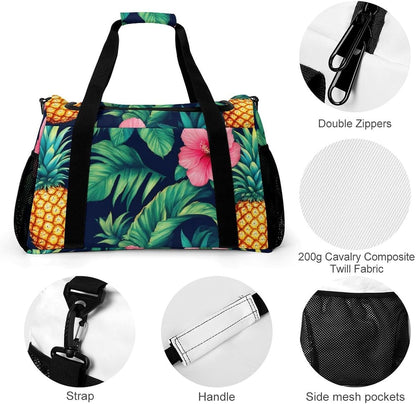 Foldable Lightweight Travel Duffel Bag Carry On Weekender Overnight Tote Bag for Men Women Yoga