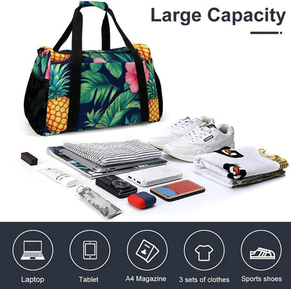 Foldable Lightweight Travel Duffel Bag Carry On Weekender Overnight Tote Bag for Men Women Yoga