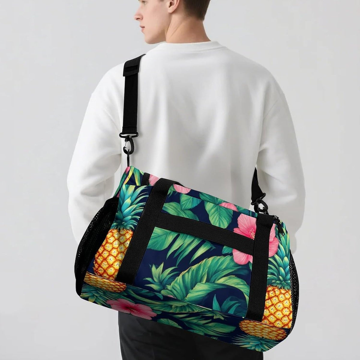 Foldable Lightweight Travel Duffel Bag Carry On Weekender Overnight Tote Bag for Men Women Yoga