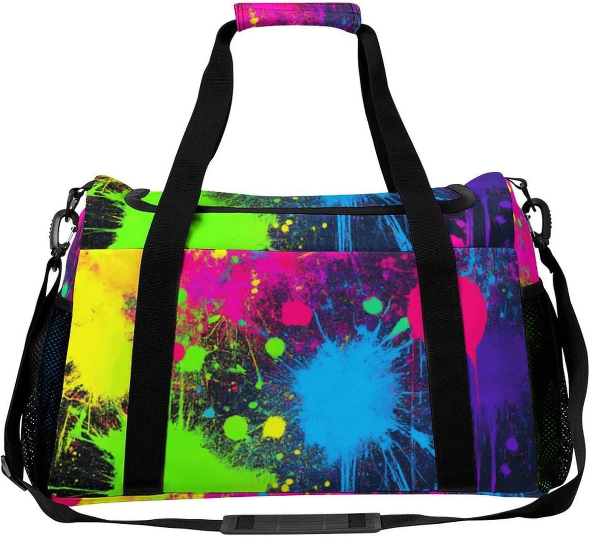 Foldable Lightweight Travel Duffel Bag Carry On Weekender Overnight Tote Bag for Men Women Yoga