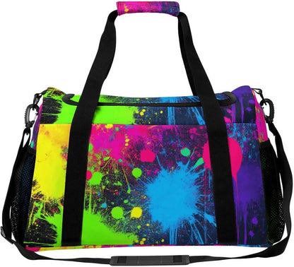 Foldable Lightweight Travel Duffel Bag Carry On Weekender Overnight Tote Bag for Men Women Yoga