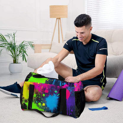 Foldable Lightweight Travel Duffel Bag Carry On Weekender Overnight Tote Bag for Men Women Yoga