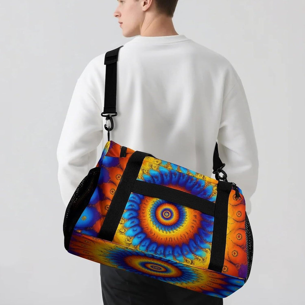 Foldable Lightweight Travel Duffel Bag Carry On Weekender Overnight Tote Bag for Men Women Yoga