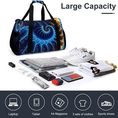 Foldable Lightweight Travel Duffel Bag Carry On Weekender Overnight Tote Bag for Men Women Yoga