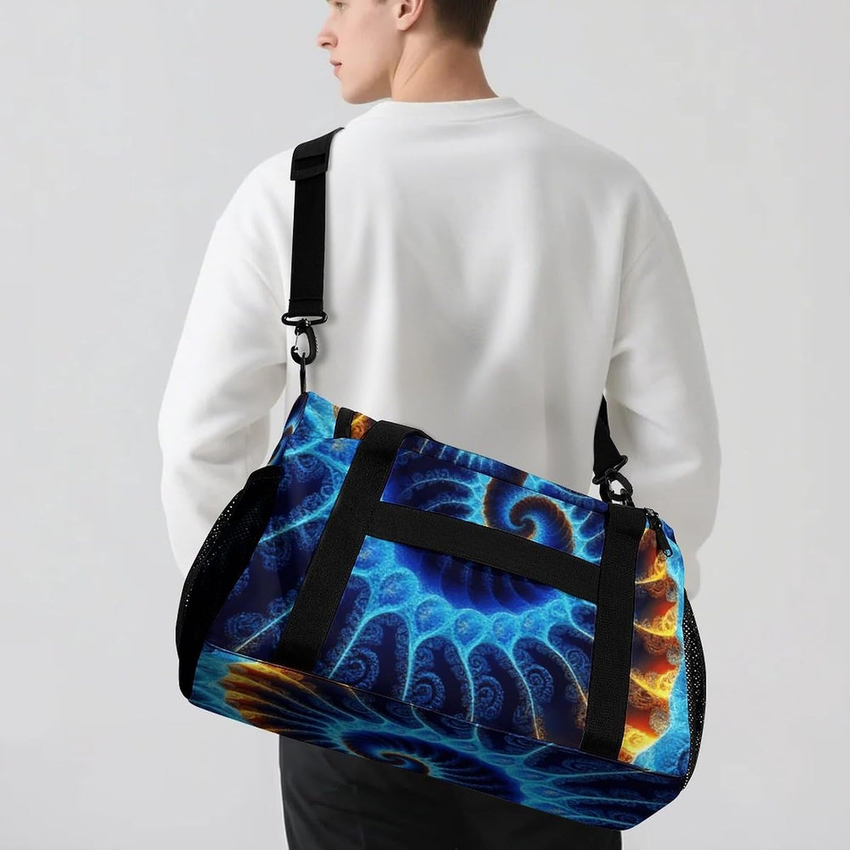 Foldable Lightweight Travel Duffel Bag Carry On Weekender Overnight Tote Bag for Men Women Yoga