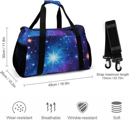 Foldable Lightweight Travel Duffel Bag Carry On Weekender Overnight Tote Bag for Men Women Yoga