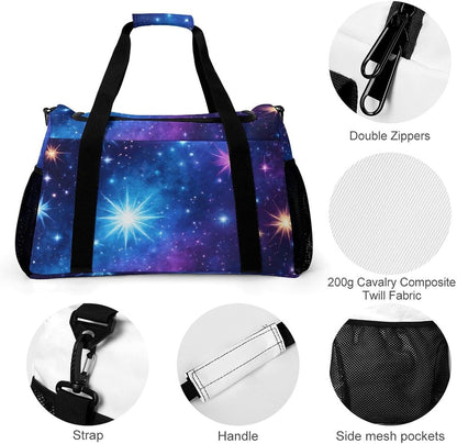 Foldable Lightweight Travel Duffel Bag Carry On Weekender Overnight Tote Bag for Men Women Yoga