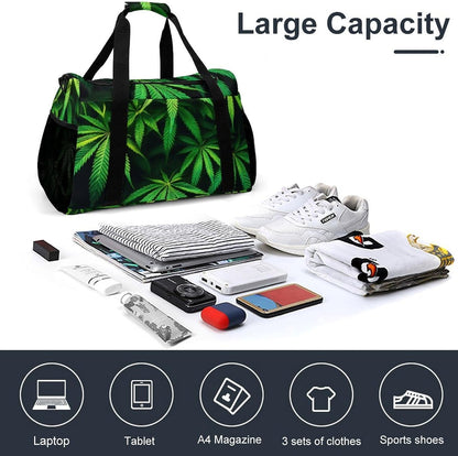 Foldable Lightweight Travel Duffel Bag Carry On Weekender Overnight Tote Bag for Men Women Yoga