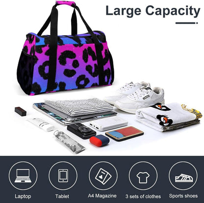 Foldable Lightweight Travel Duffel Bag Carry On Weekender Overnight Tote Bag for Men Women Yoga