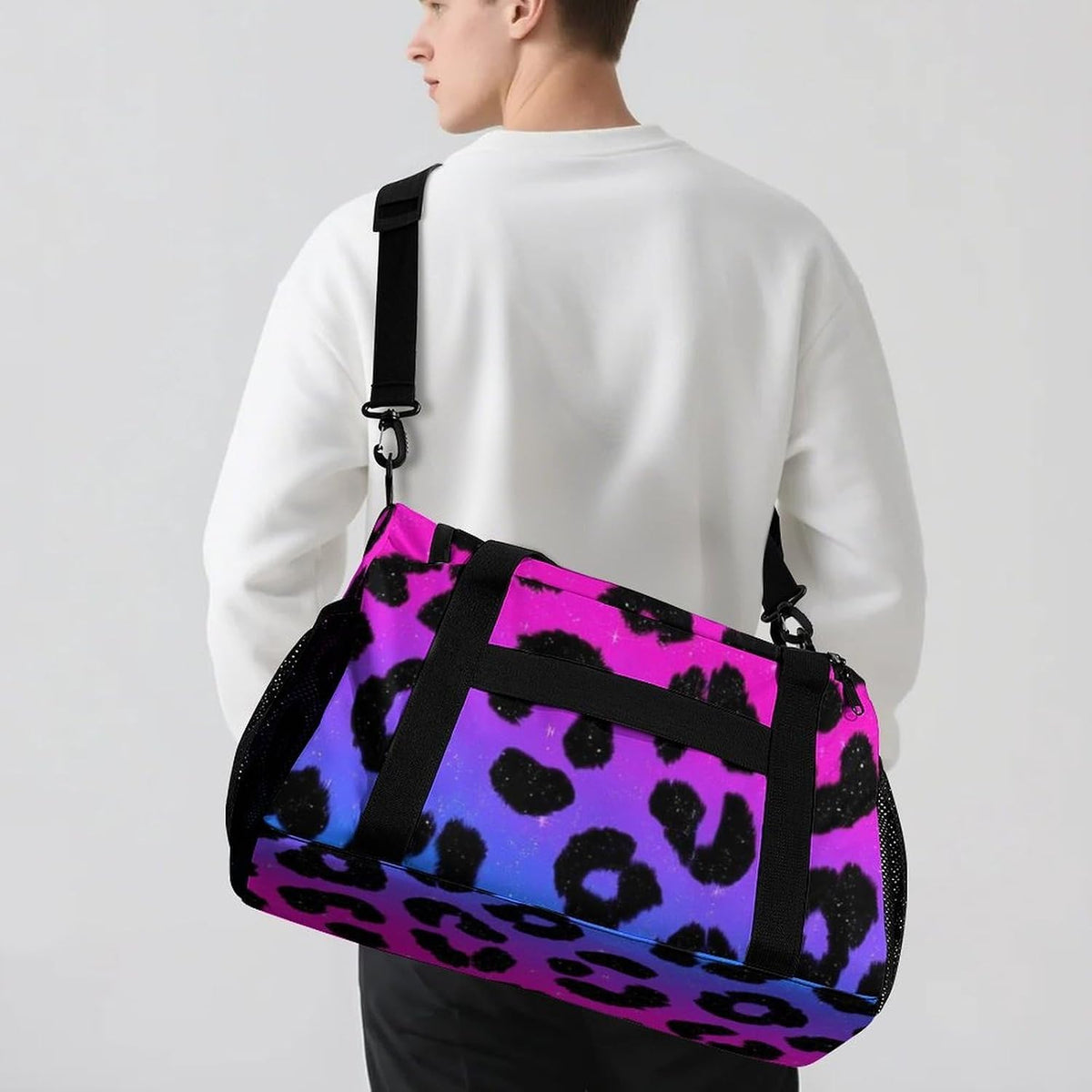 Foldable Lightweight Travel Duffel Bag Carry On Weekender Overnight Tote Bag for Men Women Yoga