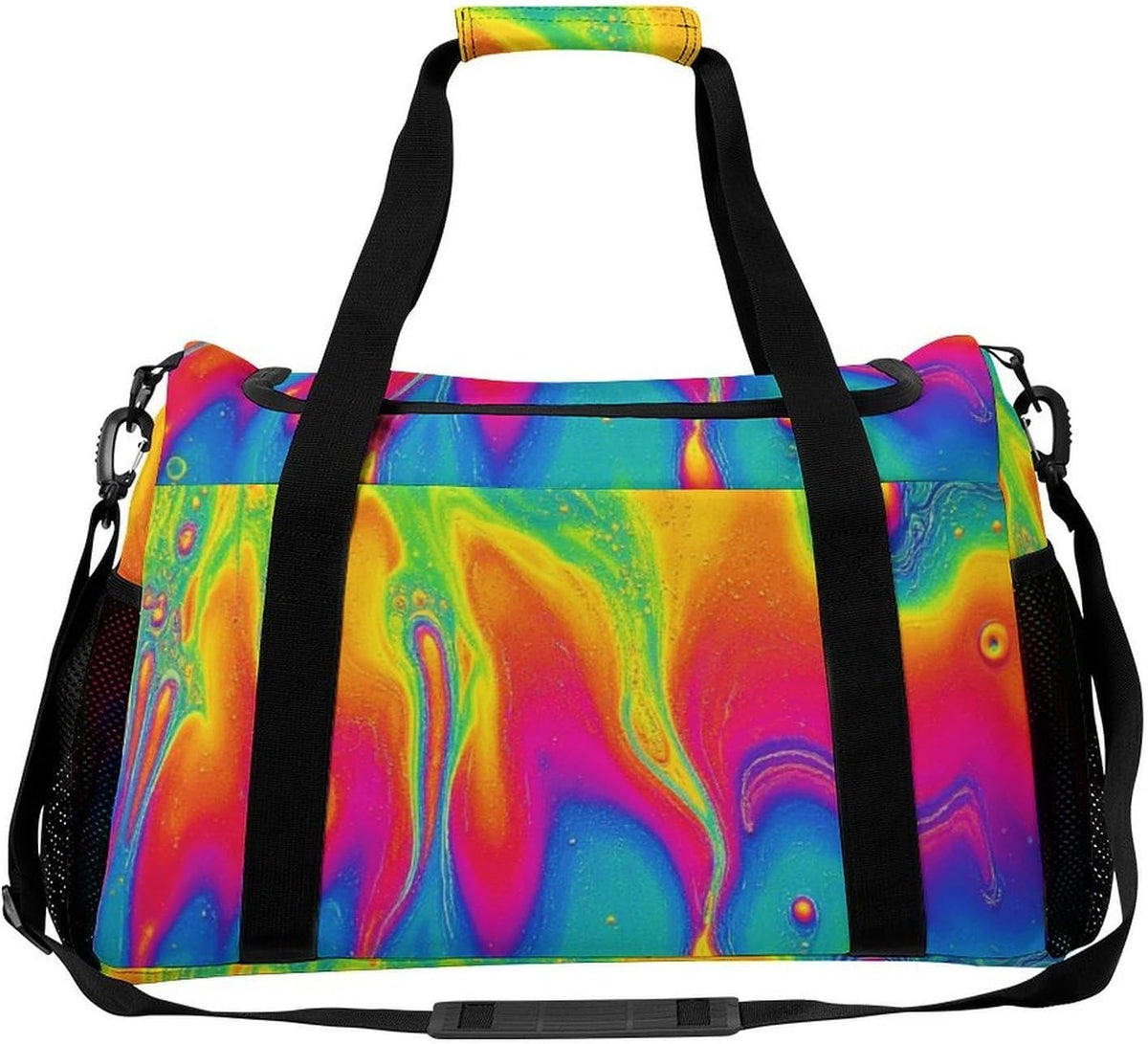 Foldable Lightweight Travel Duffel Bag Carry On Weekender Overnight Tote Bag for Men Women Yoga