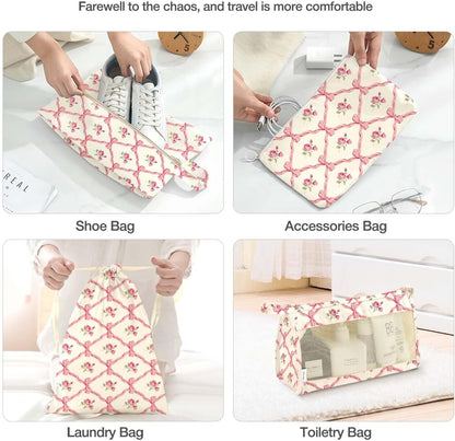 8 Set Packing Cubes for Suitcases, Packing Cube with Shoe, Cosmetics, Clothing, and Accessories Bags Packing Cubes for Travel Luggage Organizer(Leopard)