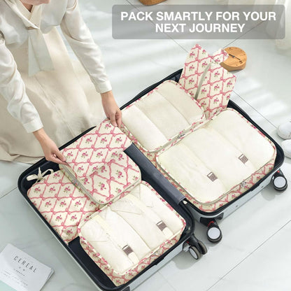8 Set Packing Cubes for Suitcases, Packing Cube with Shoe, Cosmetics, Clothing, and Accessories Bags Packing Cubes for Travel Luggage Organizer(Leopard)