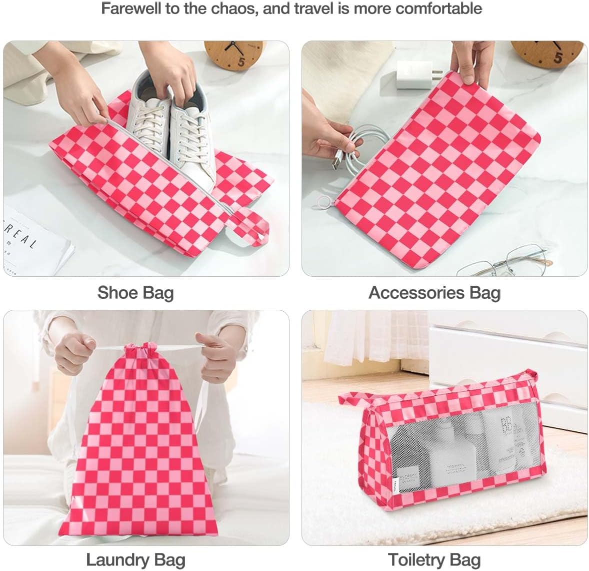 8 Set Packing Cubes for Suitcases, Packing Cube with Shoe, Cosmetics, Clothing, and Accessories Bags Packing Cubes for Travel Luggage Organizer(Leopard)
