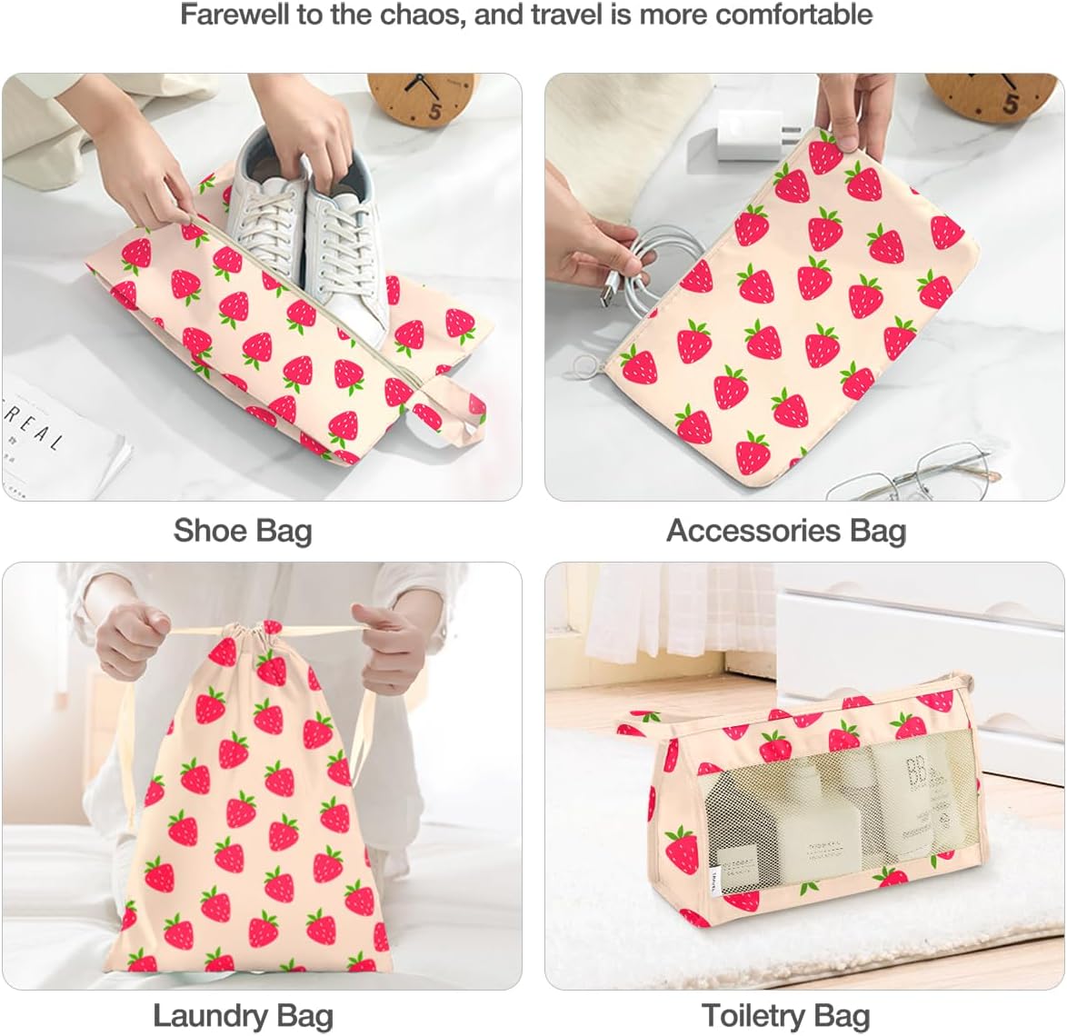 8 Set Packing Cubes for Suitcases, Packing Cube with Shoe, Cosmetics, Clothing, and Accessories Bags Packing Cubes for Travel Luggage Organizer(Leopard)