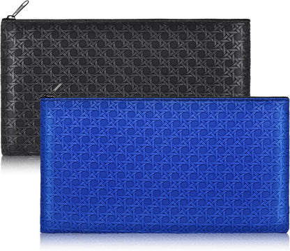 2pack Money Bag, Cash Zipper Pouch, Bank Bags, Cash Wallet, Cosmetic Receipts Coins Small Tools Organizing Storage Bag