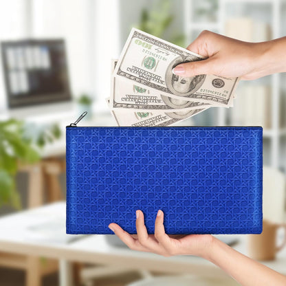 2pack Money Bag, Cash Zipper Pouch, Bank Bags, Cash Wallet, Cosmetic Receipts Coins Small Tools Organizing Storage Bag