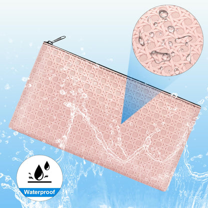 2pack Money Bag, Cash Zipper Pouch, Bank Bags, Cash Wallet, Cosmetic Receipts Coins Small Tools Organizing Storage Bag