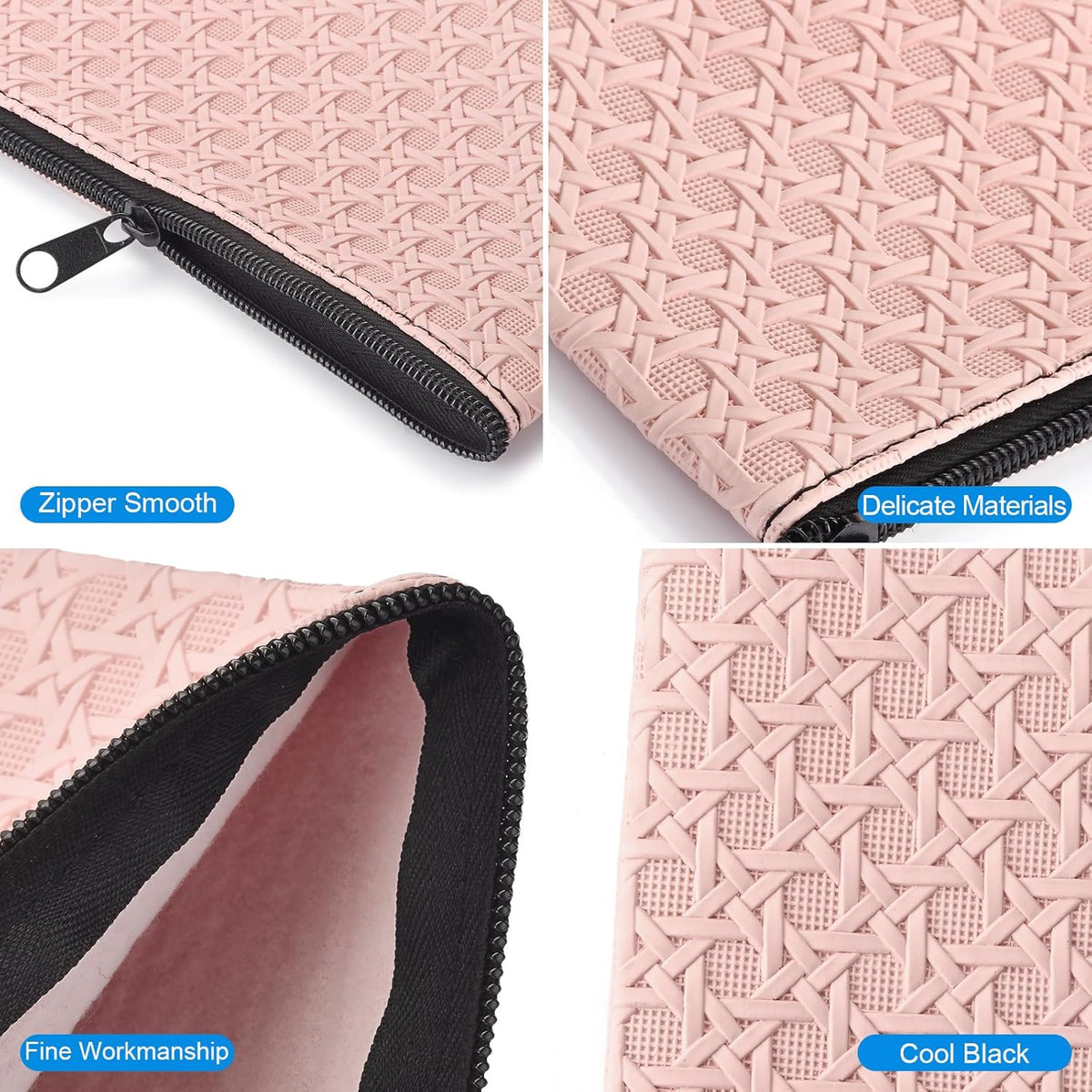 2pack Money Bag, Cash Zipper Pouch, Bank Bags, Cash Wallet, Cosmetic Receipts Coins Small Tools Organizing Storage Bag