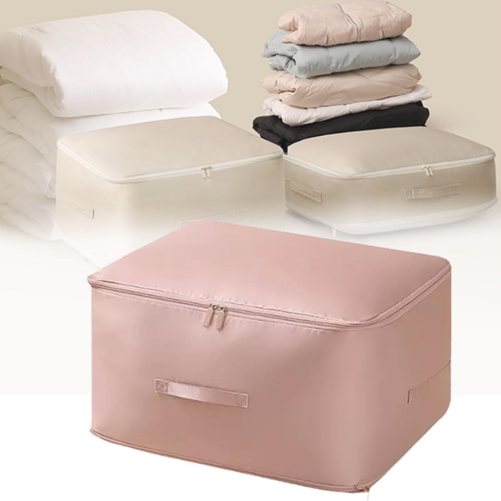 Ultra Space Saving Self Compression Organizer, 2024 New Self Compression Moving Organizer Bags Heavy Duty Moving Bags, Space Saving Self Compression Organizer for Comforters (Grey, Large)