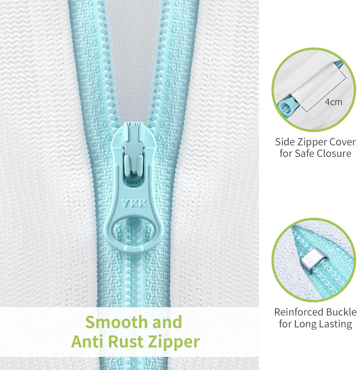 2Pcs Small Mesh Laundry Bags 10x12 Inch, Don't Drying, White | Delicates Lingerie Bags Mesh Wash Bags Hanging Laundry Bag Sock Bra Underwear Storage, Melting 140-176℉