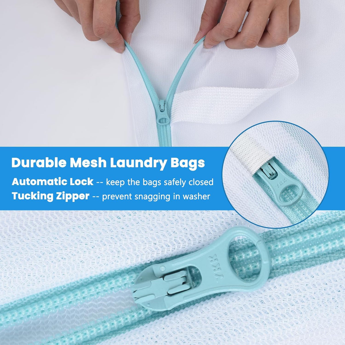 2Pcs Small Mesh Laundry Bags 10x12 Inch, Don't Drying, White | Delicates Lingerie Bags Mesh Wash Bags Hanging Laundry Bag Sock Bra Underwear Storage, Melting 140-176℉