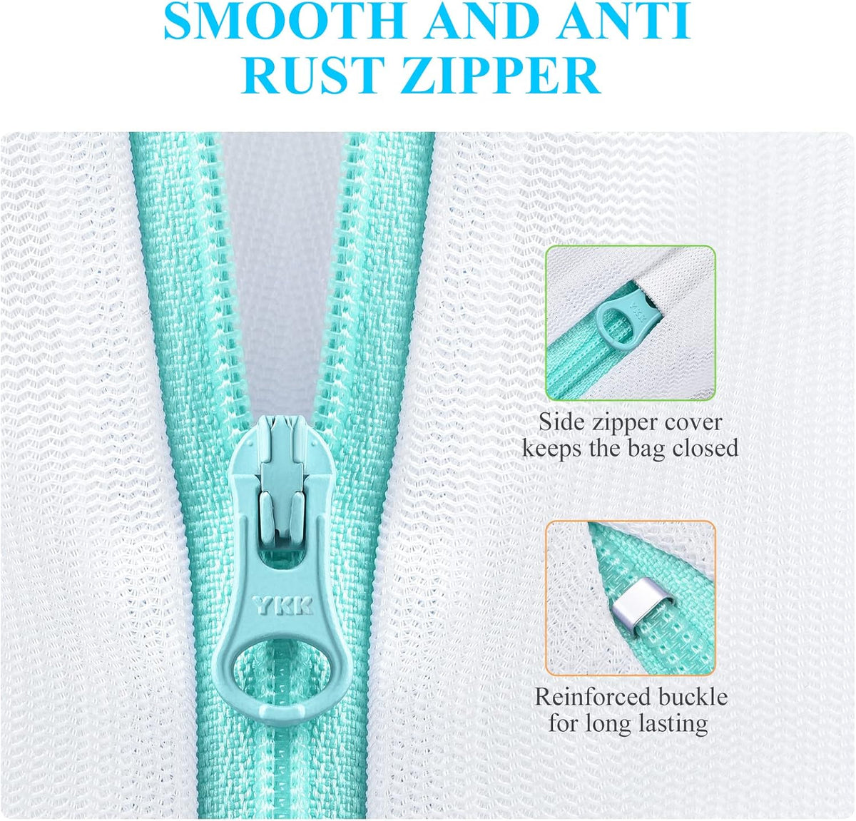 2Pcs Small Mesh Laundry Bags 10x12 Inch, Don't Drying, White | Delicates Lingerie Bags Mesh Wash Bags Hanging Laundry Bag Sock Bra Underwear Storage, Melting 140-176℉