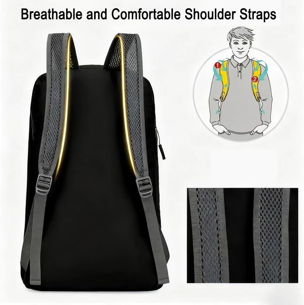 Foldable Backpack,Climbing Bag, Hiking Daypack,20L Lightweight Waterproof Travel Packable Rucksack for Men and Women