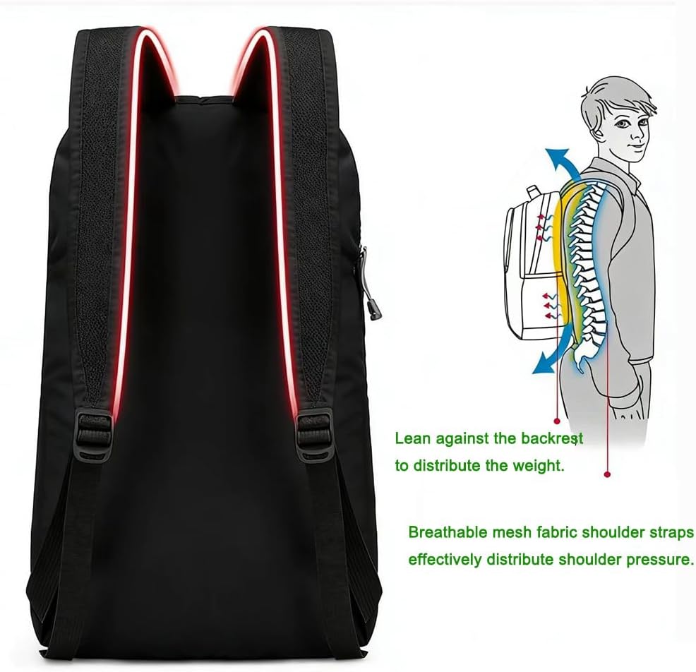 Foldable Backpack,Climbing Bag, Hiking Daypack,20L Lightweight Waterproof Travel Packable Rucksack for Men and Women