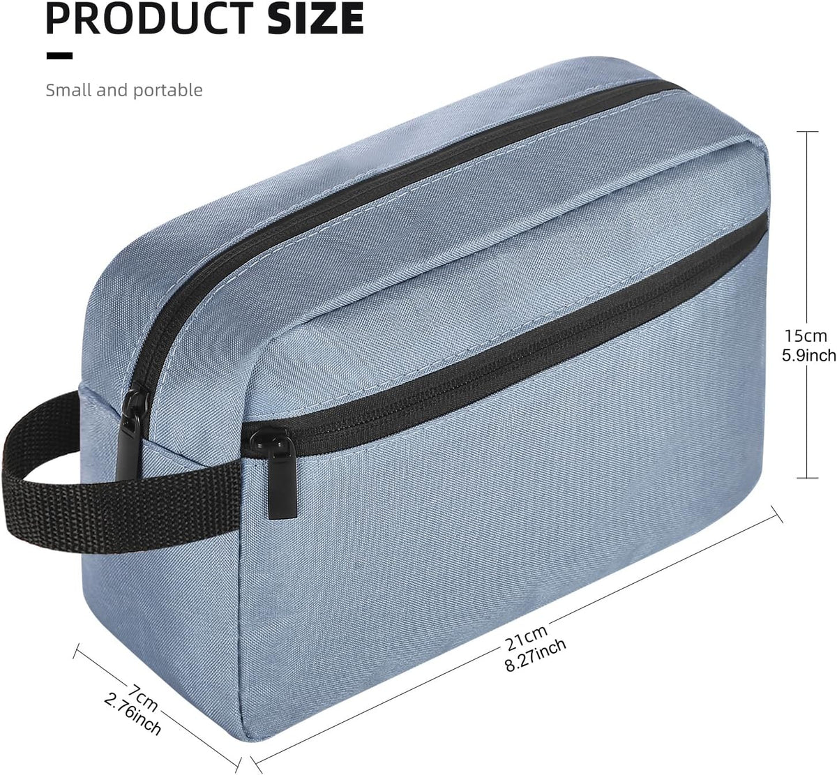 Travel Toiletry bag Toiletry bag for women men Hanging Cosmetic bag Travel accessories for Women Men (Black)