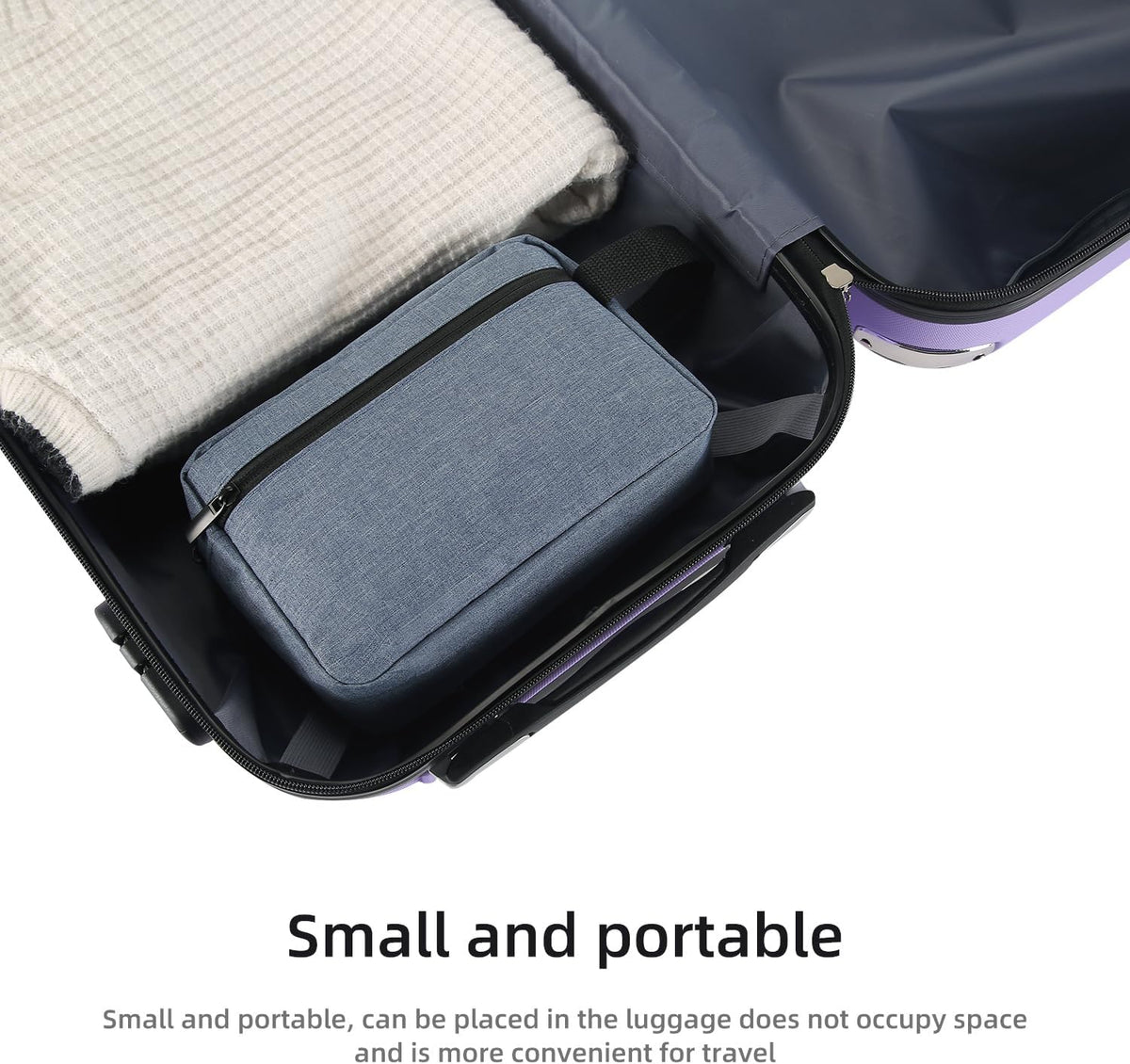 Travel Toiletry bag Toiletry bag for women men Hanging Cosmetic bag Travel accessories for Women Men (Black)