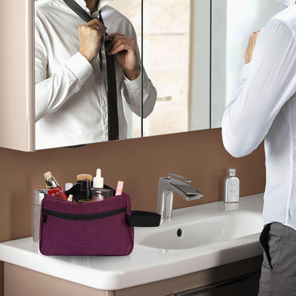 Travel Toiletry bag Toiletry bag for women men Hanging Cosmetic bag Travel accessories for Women Men (Black)