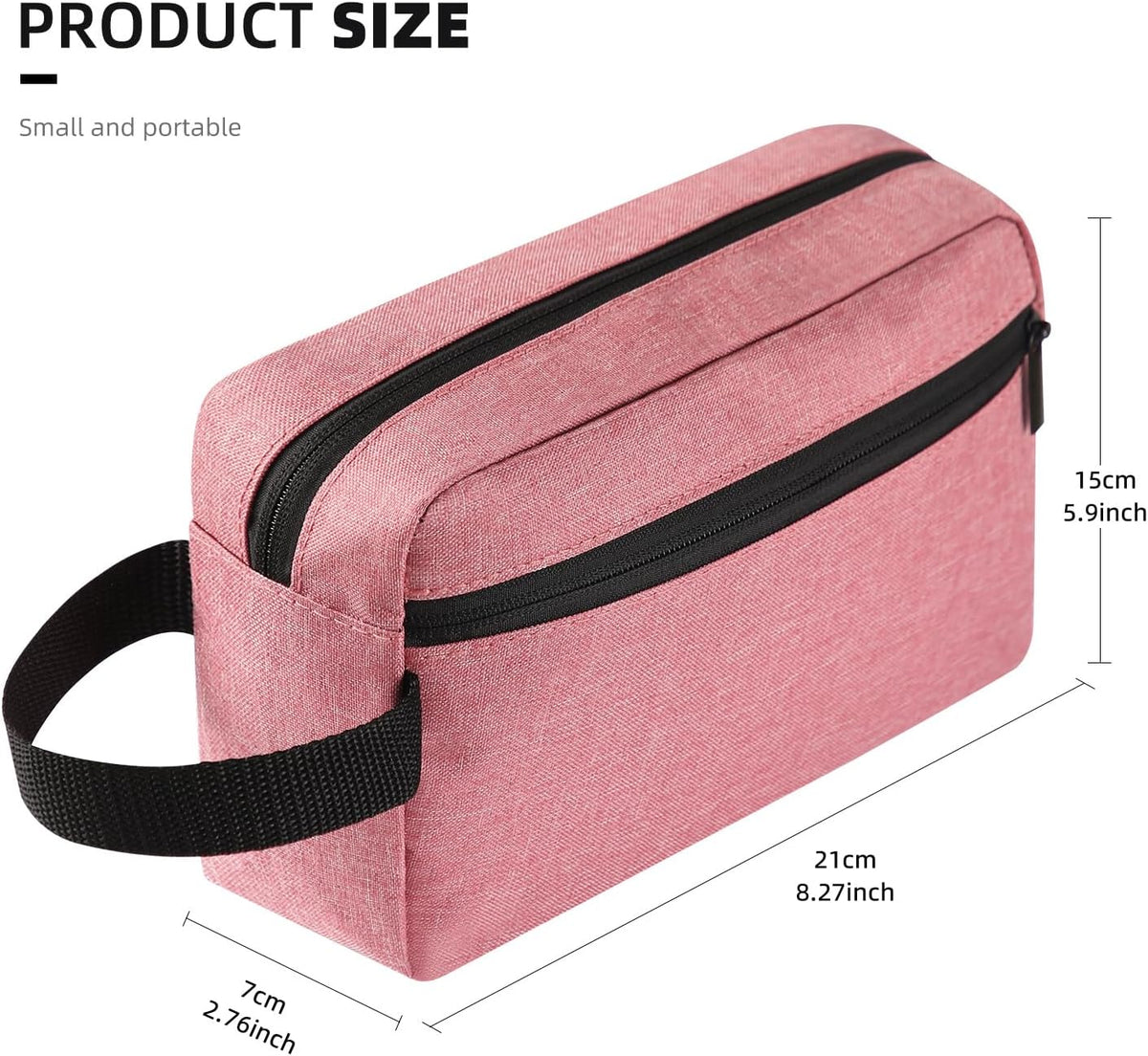 Travel Toiletry bag Toiletry bag for women men Hanging Cosmetic bag Travel accessories for Women Men (Black)