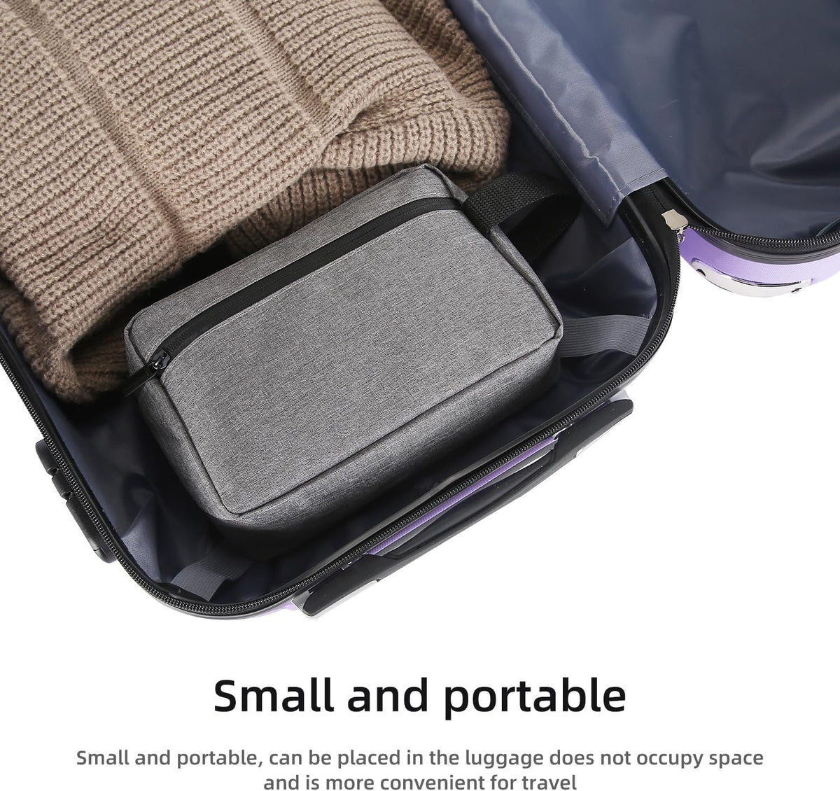 Travel Toiletry bag Toiletry bag for women men Hanging Cosmetic bag Travel accessories for Women Men (Black)