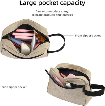Travel Toiletry bag Toiletry bag for women men Hanging Cosmetic bag Travel accessories for Women Men (Black)