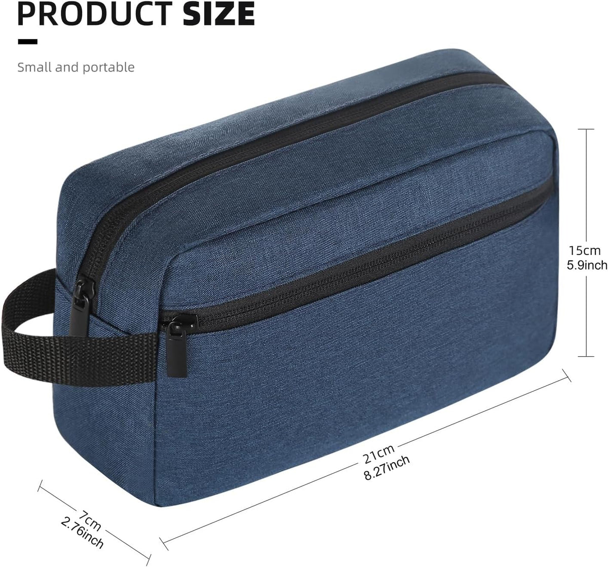 Travel Toiletry bag Toiletry bag for women men Hanging Cosmetic bag Travel accessories for Women Men (Black)
