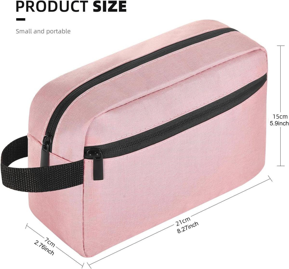 Travel Toiletry bag Toiletry bag for women men Hanging Cosmetic bag Travel accessories for Women Men (Black)