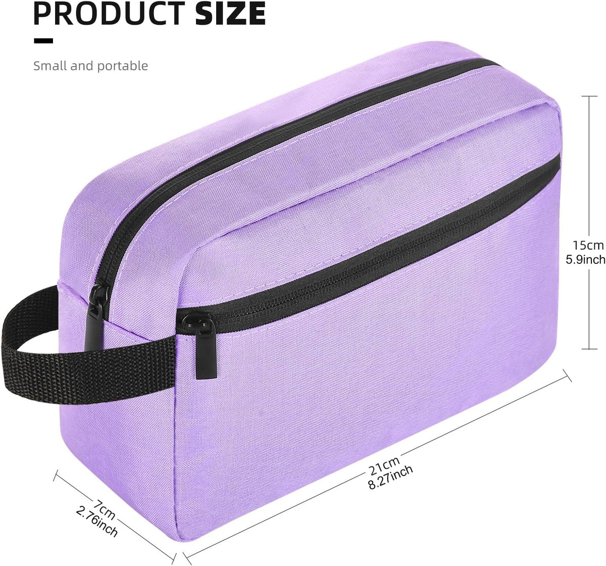 Travel Toiletry bag Toiletry bag for women men Hanging Cosmetic bag Travel accessories for Women Men (Black)