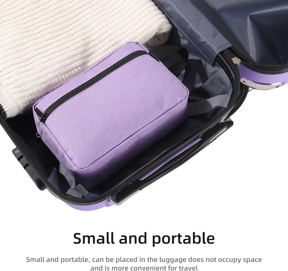 Travel Toiletry bag Toiletry bag for women men Hanging Cosmetic bag Travel accessories for Women Men (Black)