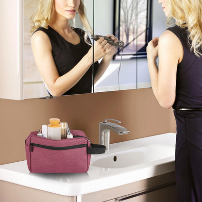 Travel Toiletry bag Toiletry bag for women men Hanging Cosmetic bag Travel accessories for Women Men (Black)