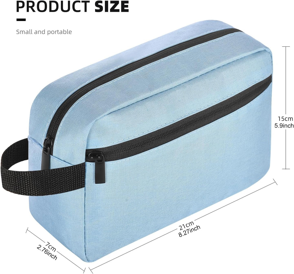 Travel Toiletry bag Toiletry bag for women men Hanging Cosmetic bag Travel accessories for Women Men (Black)