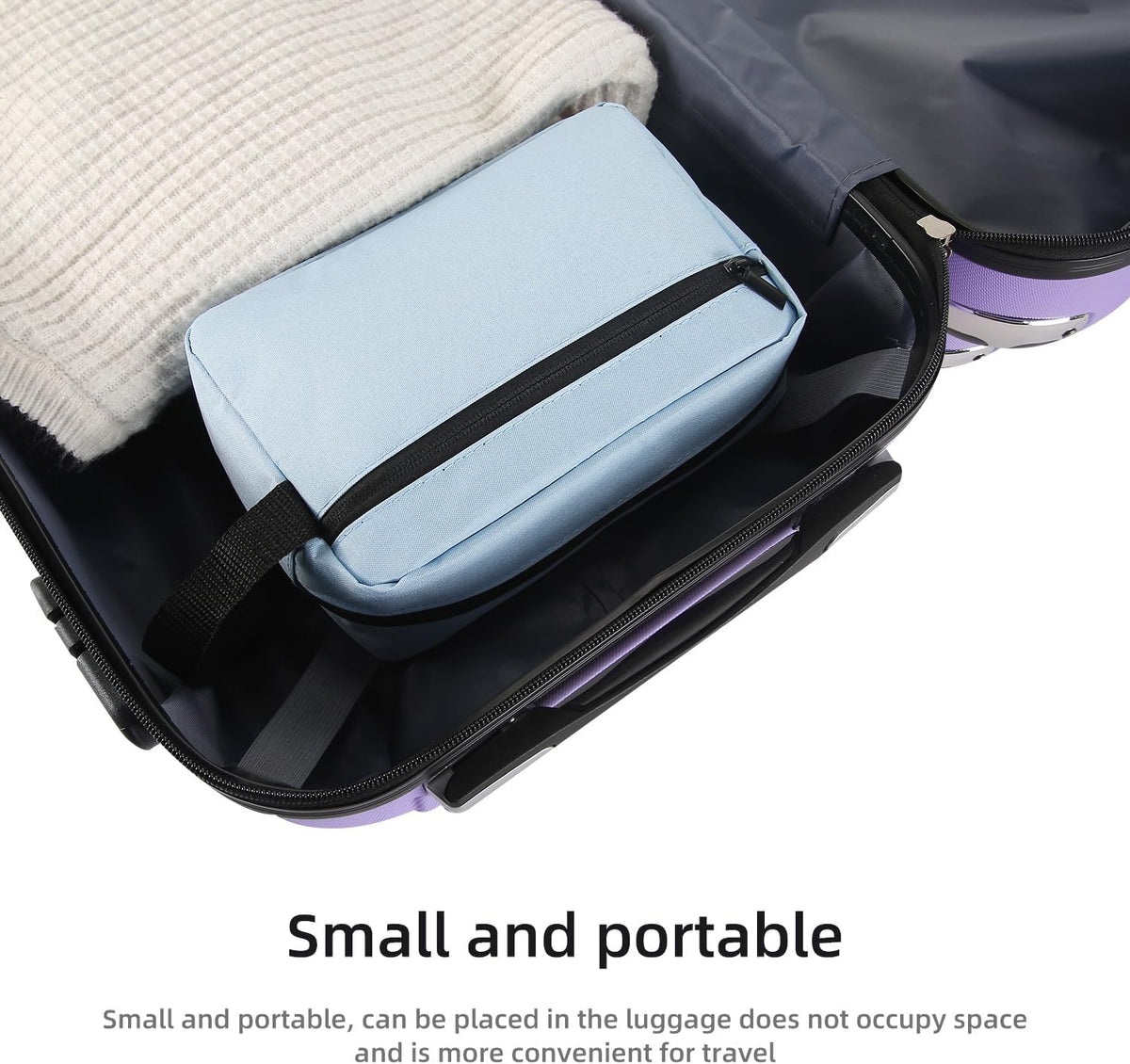 Travel Toiletry bag Toiletry bag for women men Hanging Cosmetic bag Travel accessories for Women Men (Black)
