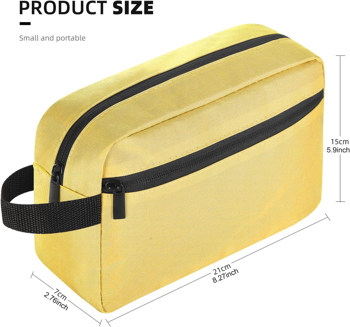 Travel Toiletry bag Toiletry bag for women men Hanging Cosmetic bag Travel accessories for Women Men (Black)