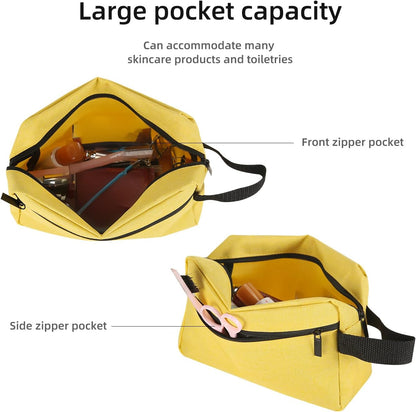 Travel Toiletry bag Toiletry bag for women men Hanging Cosmetic bag Travel accessories for Women Men (Black)