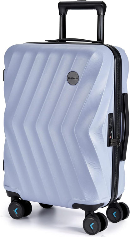 Carry On Luggage 22x14x9 Airline Approved,PC Hardside Suitcase,20 Inch Luggage with Spinner Wheels, Lightweight Travel Suitcases for Men Women,Navy Blue