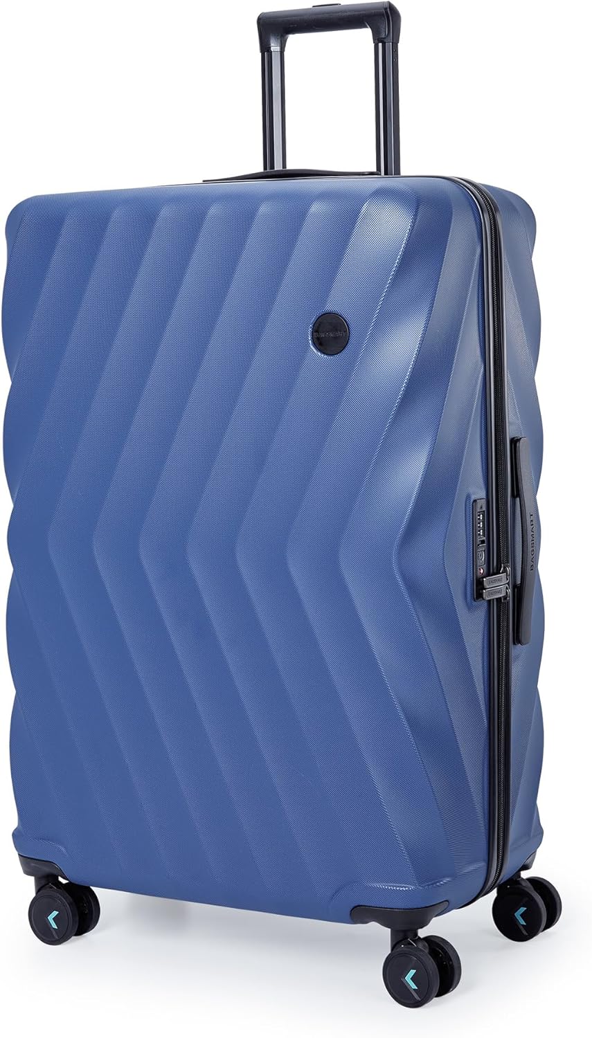 Carry On Luggage 22x14x9 Airline Approved,PC Hardside Suitcase,20 Inch Luggage with Spinner Wheels, Lightweight Travel Suitcases for Men Women,Navy Blue
