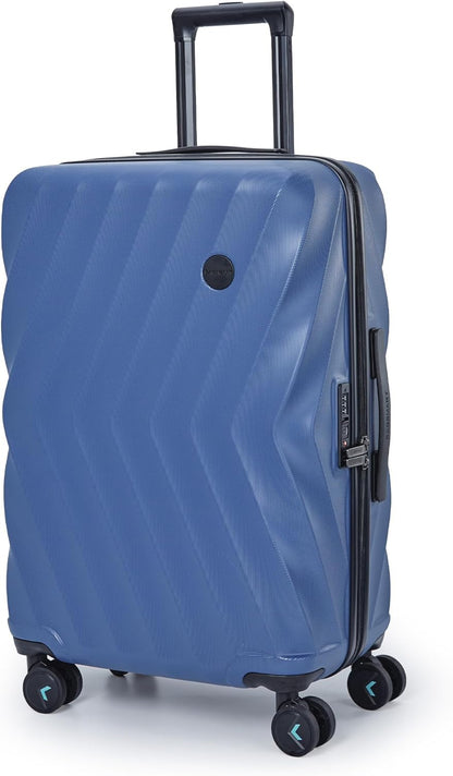 Carry On Luggage 22x14x9 Airline Approved,PC Hardside Suitcase,20 Inch Luggage with Spinner Wheels, Lightweight Travel Suitcases for Men Women,Navy Blue